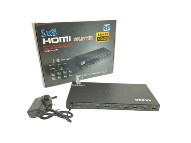 &u+ HDMI SPLITTER 1 X 8 DUPLICA HD 4Kx2K 3D (647)